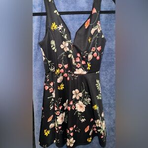 Altard State Black flower dress